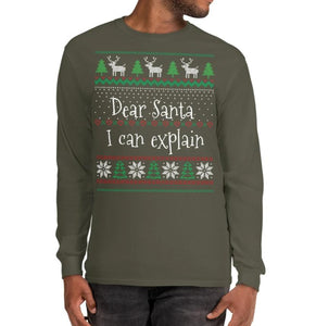 Dear Santa I can explain - Long Sleeve T-Shirt - Cannabis Incognito Apparel CIA | Cannabis Clothing Store