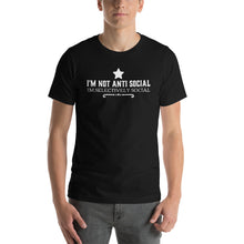 Load image into Gallery viewer, I&#39;m not Anti Social I&#39;m selectively social | PINK &amp; BLACK tank top - Cannabis Incognito Apparel CIA | Cannabis Clothing Store