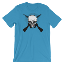 Load image into Gallery viewer, SKULL AND CROSS GUNS - Tee&#39;s Classic Apparel (Original Art) Unisex style - Cannabis Incognito Apparel CIA | Cannabis Clothing Store