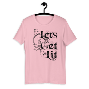 Let’s get lit t shirt | christmas party lights | Woman’s CIA Clothing - Cannabis Incognito Apparel CIA | Cannabis Clothing Store