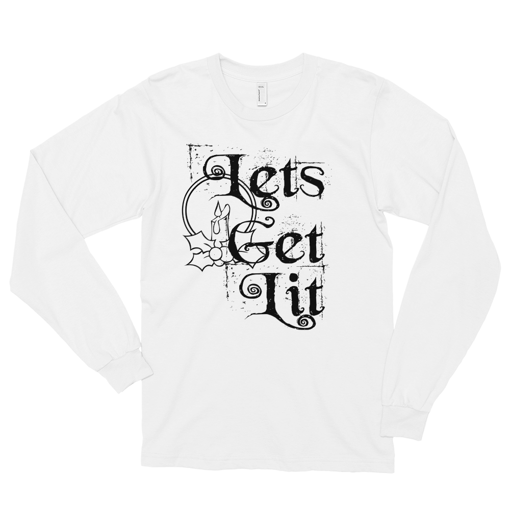 Let’s get lit sweatshirt | christmas party lights | Woman’s CIA Clothing - Cannabis Incognito Apparel CIA | Cannabis Clothing Store