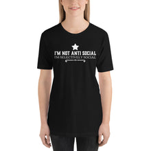 Load image into Gallery viewer, I&#39;m not Anti Social I&#39;m selectively social | PINK &amp; BLACK tank top - Cannabis Incognito Apparel CIA | Cannabis Clothing Store