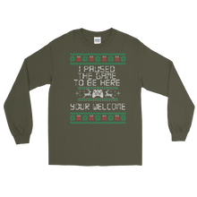 Load image into Gallery viewer, I paused my game to be here christmas sweater | Ugly Sweater | CIA - Cannabis Incognito Apparel CIA | Cannabis Clothing Store