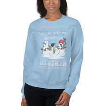 Load image into Gallery viewer, Handing with my Snowmies | UGLY SWEATER | Unisex Sweatshirt - Cannabis Incognito Apparel CIA | Cannabis Clothing Store