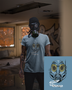 gas mask t shirt design | Original Art by Nathan Gregory | CIA Clothing and Print - CIA (Cannabis Incognito Apparel)