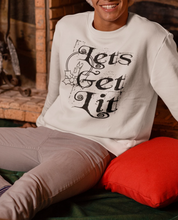Load image into Gallery viewer, Let’s get lit sweatshirt | christmas party lights | Woman’s CIA Clothing - Cannabis Incognito Apparel CIA | Cannabis Clothing Store