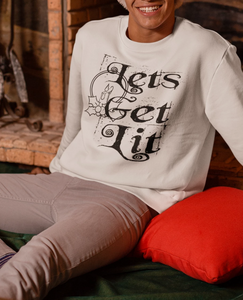 Let's Get Lit Saying | Christmas Sweater | CIA Clothing Store - Cannabis Incognito Apparel CIA | Cannabis Clothing Store