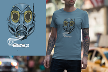 Load image into Gallery viewer, gas mask t shirt design | Original Art by Nathan Gregory | CIA Clothing and Print - CIA (Cannabis Incognito Apparel)